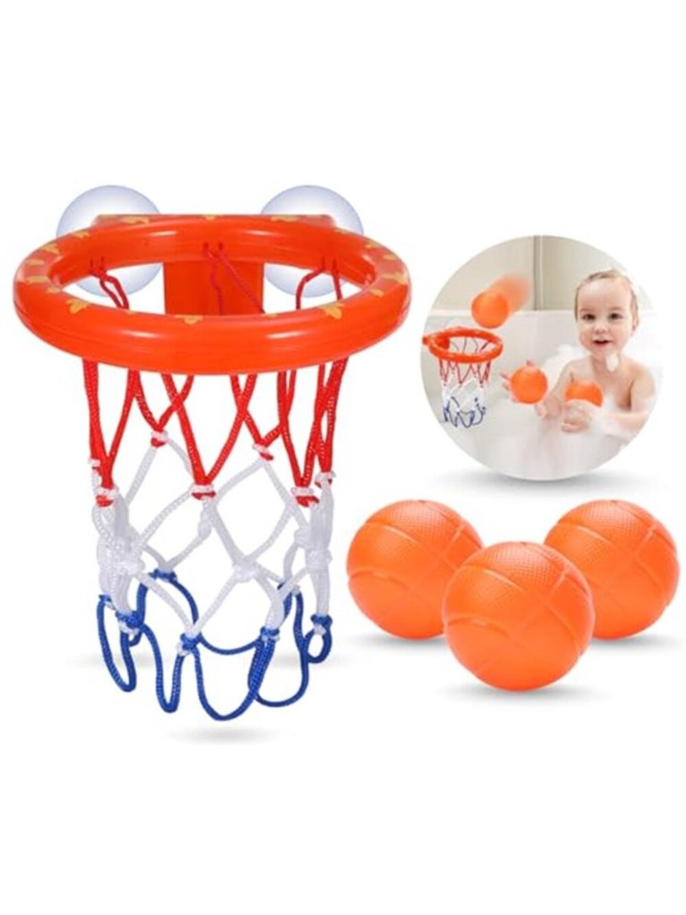 Bath Toys - Bathtub Basketball Hoop for Kids Toddlers - Bath Toys Shower Toys